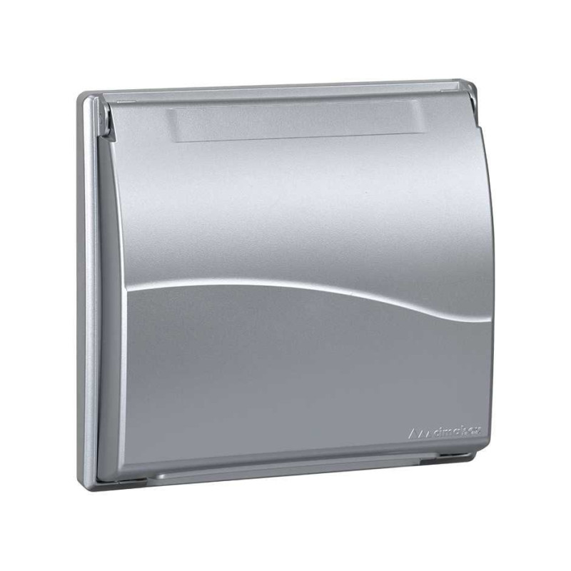 Ramka 2-modułowa do puszki SBM250 z pokrywą 4x k45 aluminium Kontakt Simon Connect