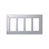Ramka 4-modułowa do puszki SBM450 8x k45 aluminium Kontakt Simon Connect