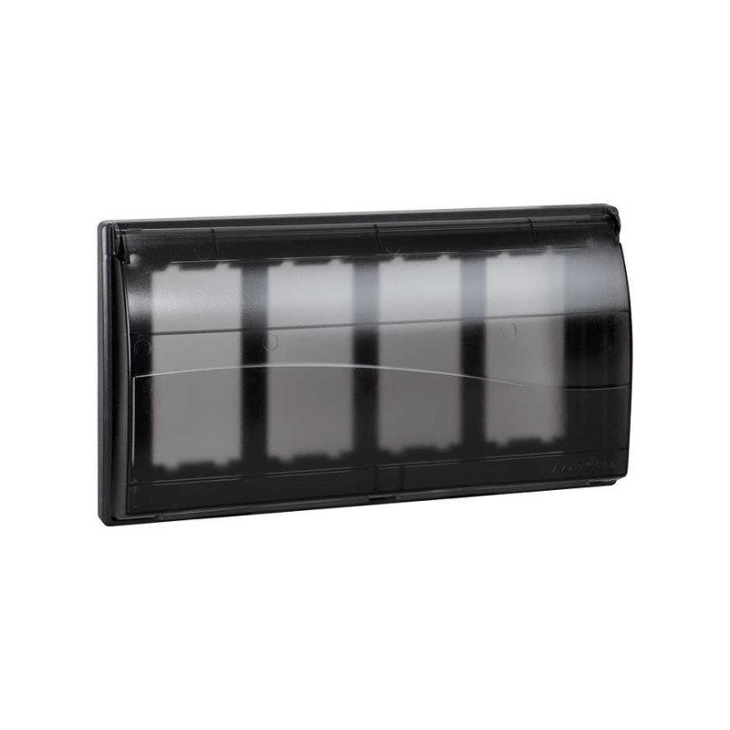 Ramka 4-modułowa do puszki SBM450 z pokrywą 8x k45 szary grafit Kontakt Simon Connect