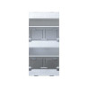 Płytka CIMA 4x RJ z osłonami skośna do adapterów MD aluminium Kontakt Simon Connect