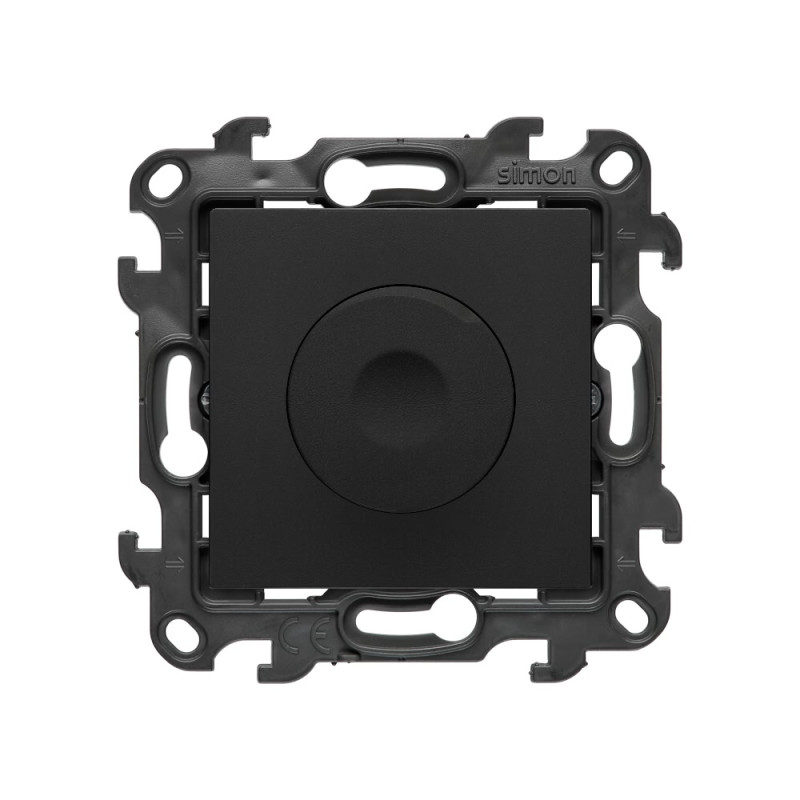 Ściemniacz obrotowy do LED ściemnialnych, 6–600 W, 230V czarny mat Kontakt Simon 24
