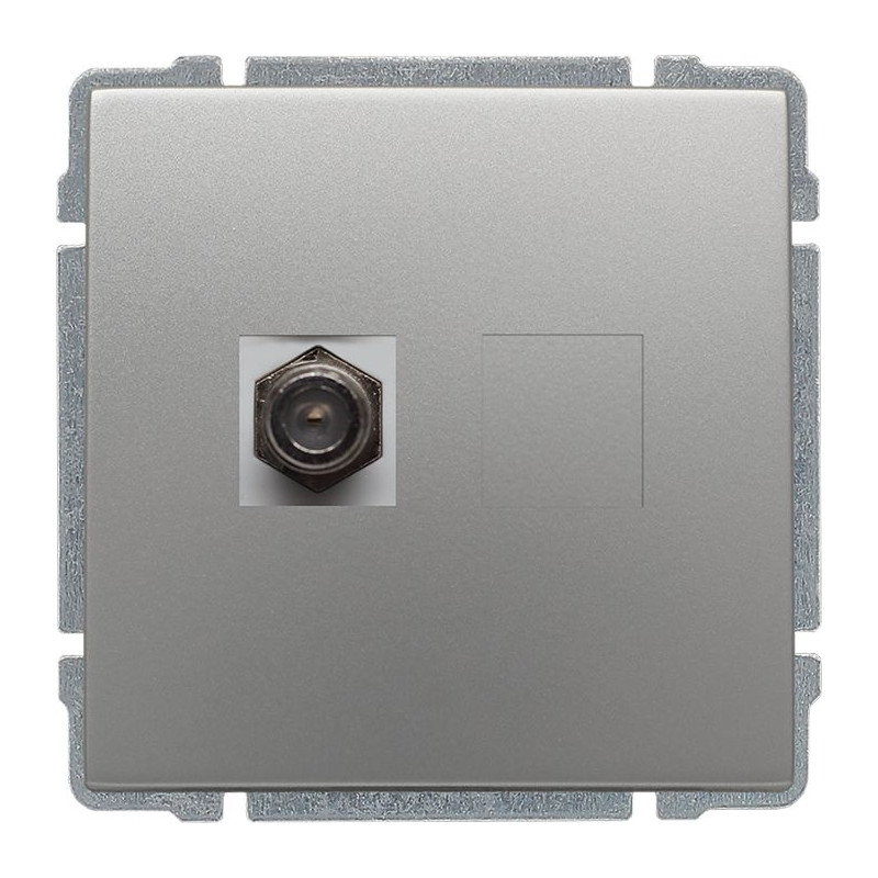 Gniazdo TV-SAT aluminium KOS Kos66