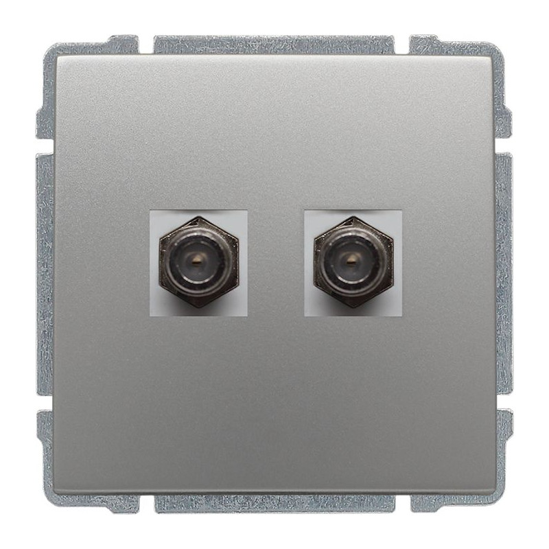 Gniazdo TV-SAT-SAT aluminium KOS Kos66