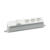 Listwa poszerzona 3x230V + 2xRJ45 keystone aluminium-biały KOTANKT SIMON 480