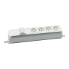 Listwa poszerzona 4x230V + 2xRJ45 keystone aluminium-biały KOTANKT SIMON 480