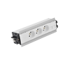 Indesk 3x230V + moduł dla 2 złączy RJ45 keystone aluminium-biały KOTANKT SIMON 480