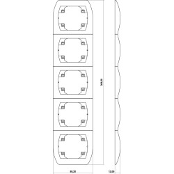 Ramka pionowa pięciokrotna...