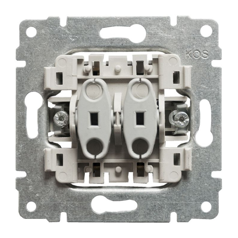 Mechanizm przycisk podwójny uniwersalny - podświetlany KOS Vena/Kos66