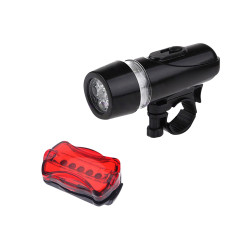 Latarka led rowerowa Bike Set 052 1,5W, 25lm, 4xAAA+2xAAA(R03), stroboskop, 3 tryby świecenia, SOS, zasięg 20m Nilsen Camp