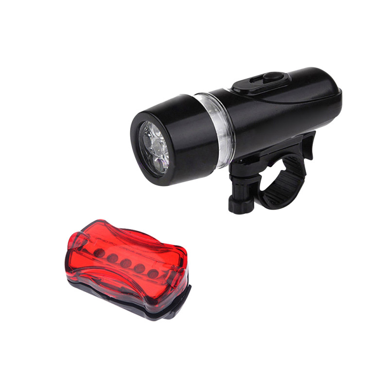 Latarka led rowerowa Bike Set 052 1,5W, 25lm, 4xAAA+2xAAA(R03), stroboskop, 3 tryby świecenia, SOS, zasięg 20m Nilsen Camp