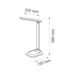 Lampka biurkowa LED MAGIC SLIM RGB Nilsen czarna US015E