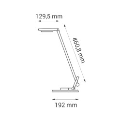 Lampka biurkowa LED Rita Nilsen srebrna BL015