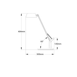 Lampka biurkowa LED LEO z ładowarką indukcyjną wireless czarna BL024