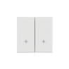 Klawisz podwójny z piktogramami do: SW7/2M SW6/2WM jasnoszary mat Kontakt Simon 55