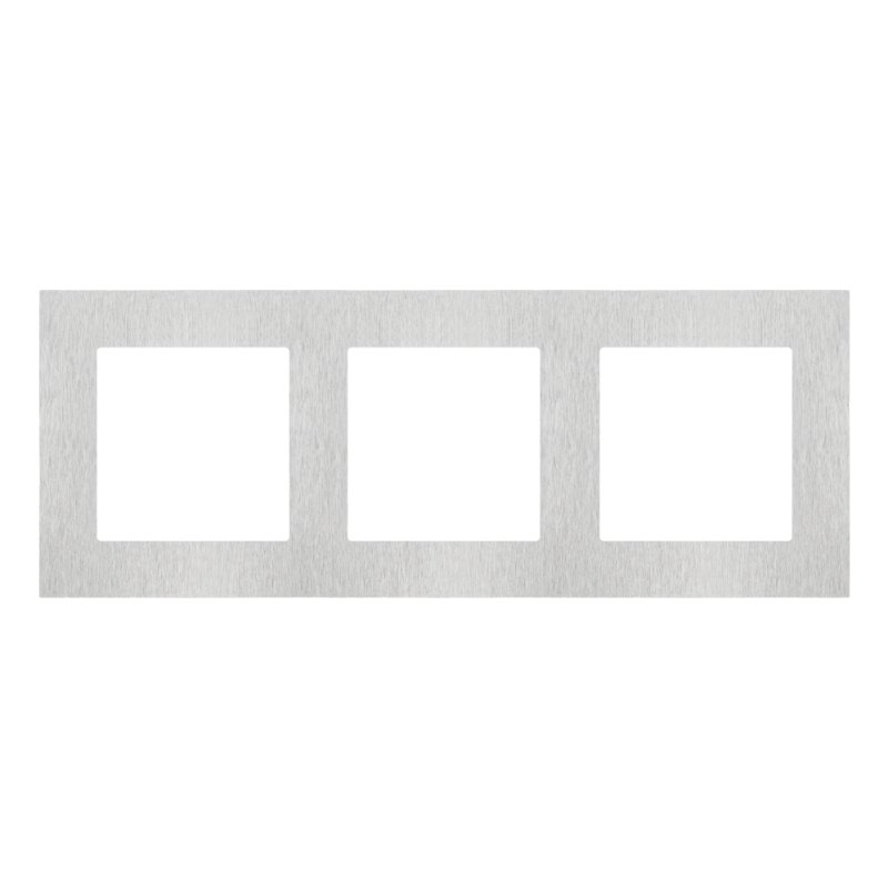 Ramka potrójna Nature Inox klasyczny Kontakt Simon 55
