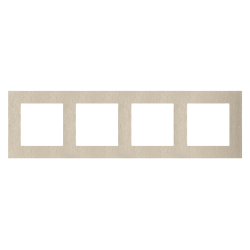 Ramka poczwórna Nature Inox szampański Kontakt Simon 55