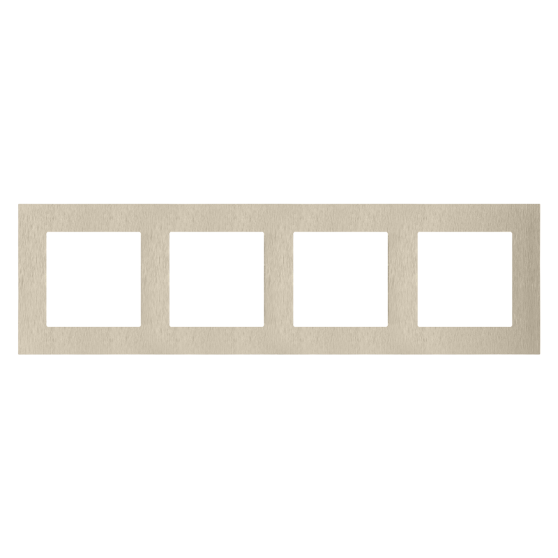 Ramka poczwórna Nature Inox szampański Kontakt Simon 55