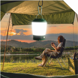 Lampa led Camp Modern 5W, 350lm, 3xAA(R6), uchwyt, 3 tryby świecenia, zasięg 5m Nilsen Camp