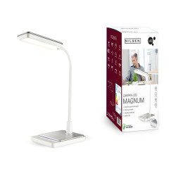 Lampka biurkowa LED Magnum Nilsen biała BL017